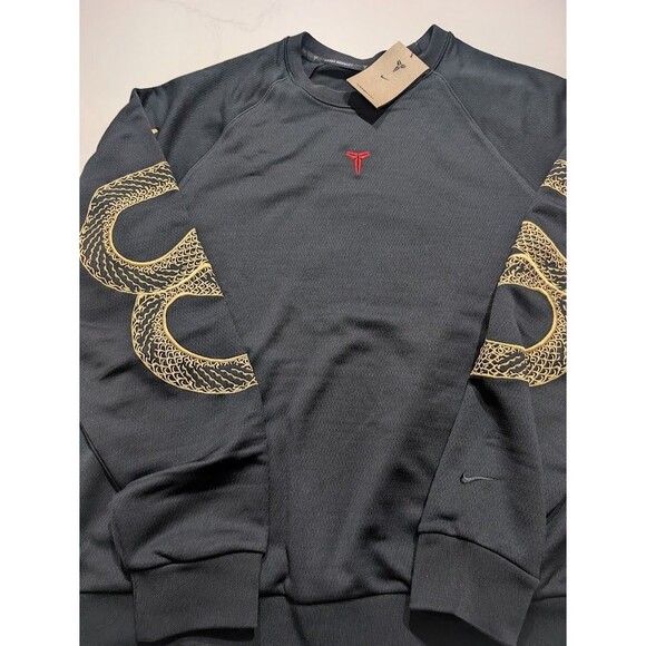 Nike Kobe Year of the Mamba Fleece Crewneck Sweatshirt Sz Large Black HQ4697-010 - Picture 4 of 10